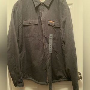 Fleece lined shacket